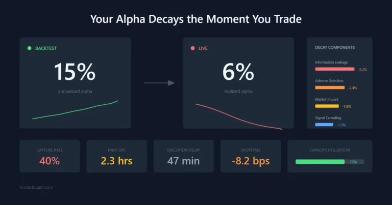 Your Alpha Decays the Moment You Trade