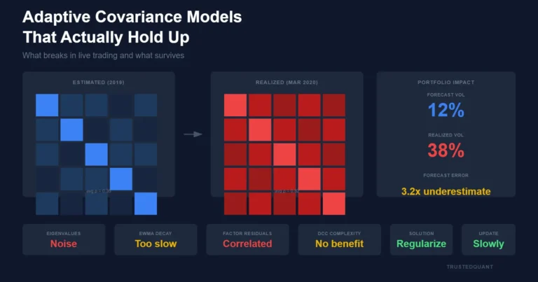 Adaptive Covariance Models That Actually Hold Up in Live Trading